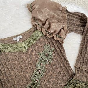 Vintage Zba Cottage Core Fairy Core Knit Sweater